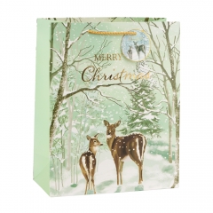 Подарунковий пакет "Зимовий ліс", 26*32 см * Рандомний вибір дизайну (9265-004)