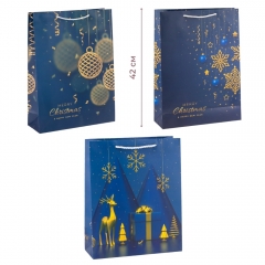 Подарочный пакет "Merry Christmas", 31*42 см * Рандомный выбор дизайна (9266-002)