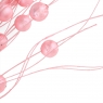 Декоративна гілка "Засніжені намиста" світло-рожева (2010-062)