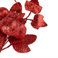 Декоративная ветка "Зимние дары" красная (2010-071)