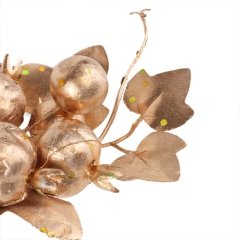 Декоративная ветка "Зимние дары" золотая (2010-074)