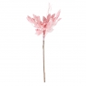 УЦІНКА Декоративна гілка "Засніжене листя" ясно-рожеве (сипеться фарба) (2010-075)