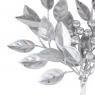 Декоративна гілка "Засніжене листя" срібне (2010-077)