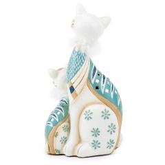 Статуэтка "Семья белых кошек" (8933-003)