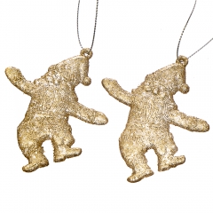 Набір прикрас "Золоті Санти" (022NR/gold)