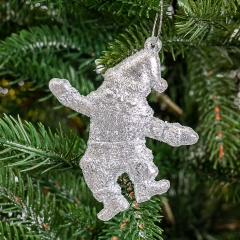 Набор украшений "Серебряные Деды Морозы" (022NR/silver)