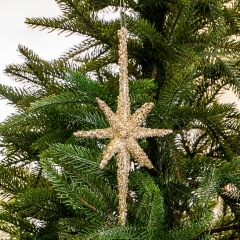 Ёлочная игрушка "Объёмная звезда с бисером" (078NB)