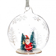 Ялинкова іграшка "Дід Мороз в кулі" (098NB)