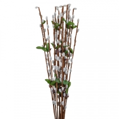 Искусственная ветка ивы "Котики", 68 см (9225-002)