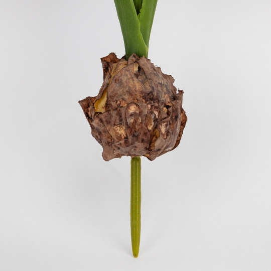 Гіацинт штучний з цибулиною, білий, 35 см (2028-029/white)