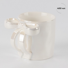 Кружка "Перламутровый бантик", 400 мл (00BR-9255-002)