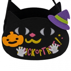 Фетровая корзинка для сладостей "Черная кошечка", 20 см (9243-015)