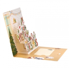 Серия объемных открыток "Merry Christmas", 4 вида (9186-002)