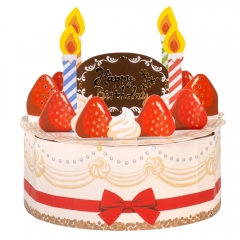 Серия объемных открыток "Праздничный тортик", 4 вида (9186-004)