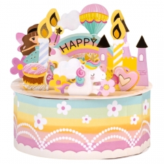 Серия объемных открыток "Праздничный тортик", 4 вида (9186-004)