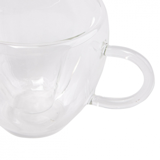 УЦІНКА Чашка с подвійним дном у формі серця, 240 мл. (незначні подряпини, потертості) (8905-006)