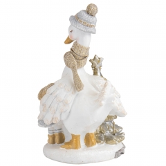 Статуэтка "Новогодний гусь", 16 см (6014-046)