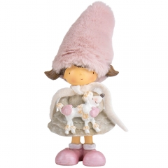 Статуэтка "Девочка с песиком", 22 см (6014-070)