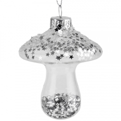 Елочная игрушка "Белый гриб", 7 см (6017-110)