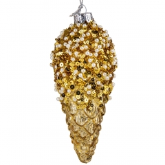 Елочная игрушка "Рожок", 16 см (6017-113)