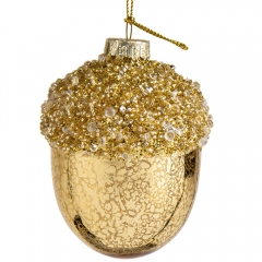 Елочная игрушка "Желудь", 9 см (6017-114)