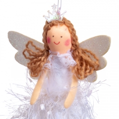 Подвеска "Ангел" белая (6013-002)