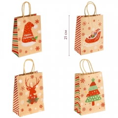 Подарочный пакет "Рождественская коллекция", 15*21 см * Рандомный выбор дизайна (9264-001)