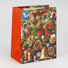 Подарочный пакет "Новогоднее сияние", 18*23 см * Рандомный выбор дизайна (9263-001)