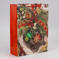 Подарочный пакет "Новогоднее сияние", 31*42 см * Рандомный выбор дизайна (9263-003)