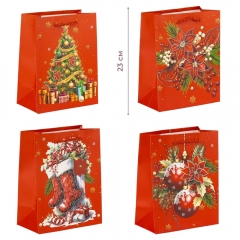 Подарочный пакет "Красота Нового года", 18*23 см * Рандомный выбор дизайна (9263-004)