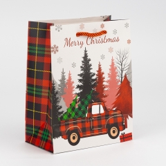 Подарочный пакет "Рождественские подарки", 18*23 см * Рандомный выбор дизайна (9263-007)