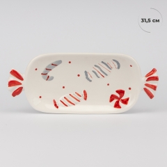Блюдо "Новогодние конфеты", 31,5 см * 13 см (6037-026)