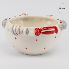 Блюдо "Новогодние конфеты", 18 см (6037-027)