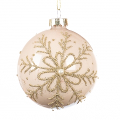 Елочная игрушка "Шар", 8см (015NB)