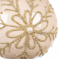 Елочная игрушка "Шар", 8см (015NB)