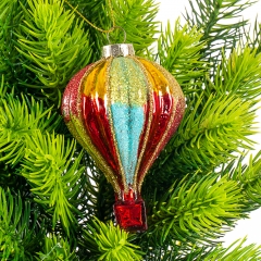 Елочная игрушка "Воздушный шар", 7х11см (024NB)