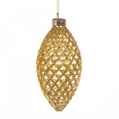 Елочная игрушка "Шишка", 7х13см (027NB)