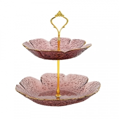 Блюдо 2-х ярусне "Турмалін", 24*24 см (9219-035)