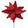 Декоративна квітка "Пуансетія", червона, 32см. (2010-051)