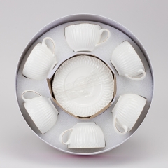 Набір "Перлинна грація" на 6 персон, білий, 300 мл (19296-003)