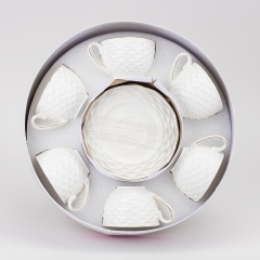 Набір "Венеційські хвилі" на 6 персон, білий, 300 мл (19296-005)