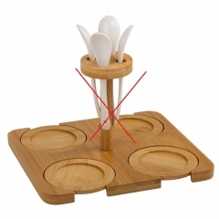 Набор кружек с бамбуковой подставкой "Английское чаепитие", 200 мл (00BR-4004-002/3)