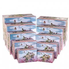 Набор коробок 10 шт. "Цветы" (8305-008)