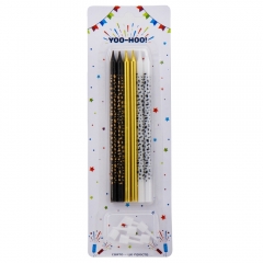 Набір свічок для торта "Золота мить", 13 см (9074-080)