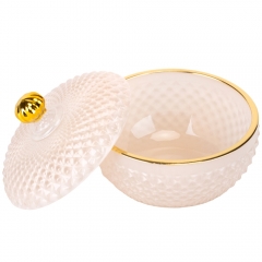 УЦІНКА Ємність для зберігання "Ладо", бежева, 9,5 см (Дефект фарбування,облізла фарба) (00BR-9157-018)