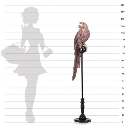 Статуетка "Папуга Пінкі", 146 см., рожева (2014-011)