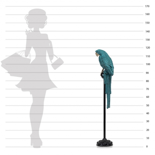 Статуетка "Папуга Грін", 118 см., зелена (2014-012)