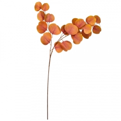 Искусственная ветвь "Эвкалипт", оранжевая, 82 см (9160-025)