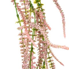 Штучна ампельна гілка з квітів, рожева, 87 см (8717-010)