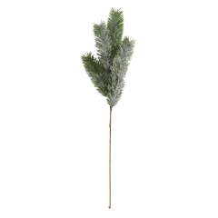 Декоративная ветка "Ветвь сосны в снегу" (6015-007)